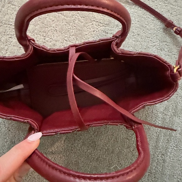 Anthropologie Top Handle Woven Bag - Picture 4 of 6